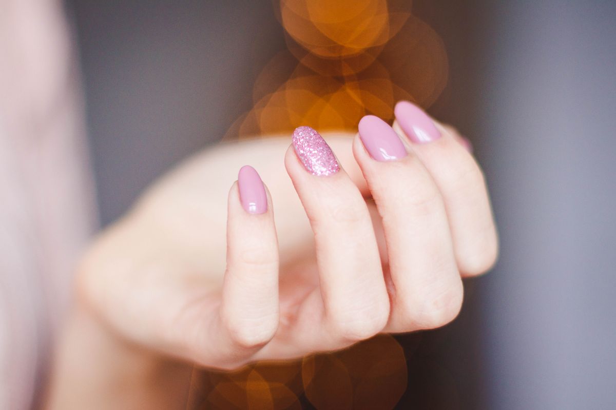 Finished manicure at Lyna's Nails